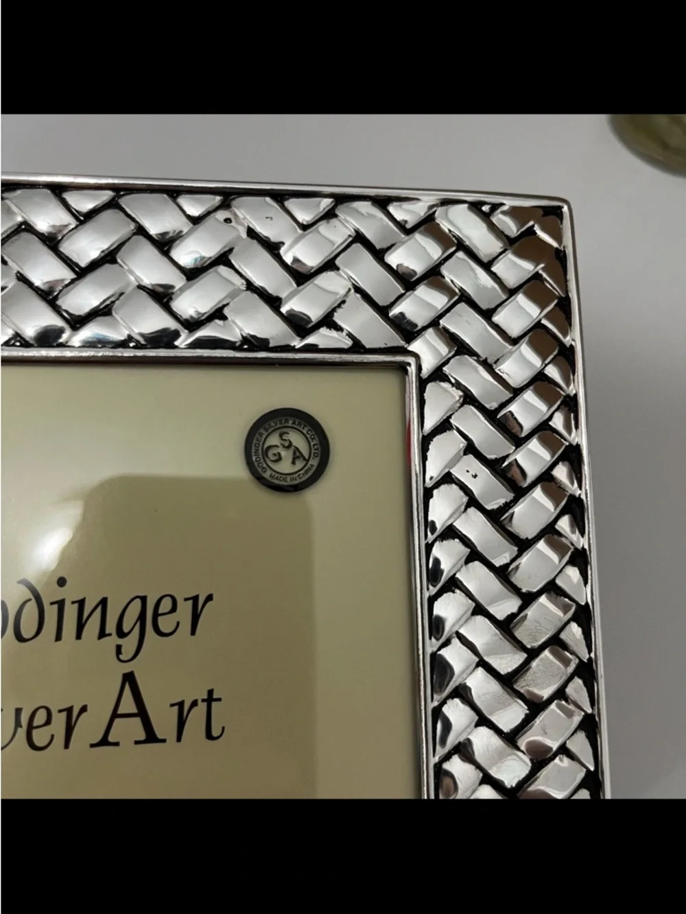 VTG Godinger Silver Art Co Silver-Tone Matching Photo Frame & Album - Set of 2